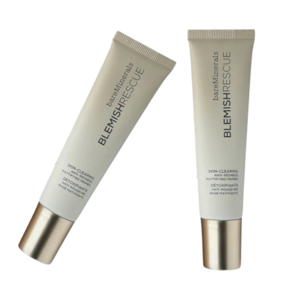 bareMinerals Blemish Rescue Anti-Redness Mattifying Primer 1‎ fl oz Lot of 2